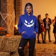 thumbnail image 4 of Halloween Jack O' Lantern Hoodie for Men, Casual Long Sleeve Pullover Sweatshirt with Front Pocket, Funny Halloween Sweatshirt for Daily Wear and Parties, 4 of 12