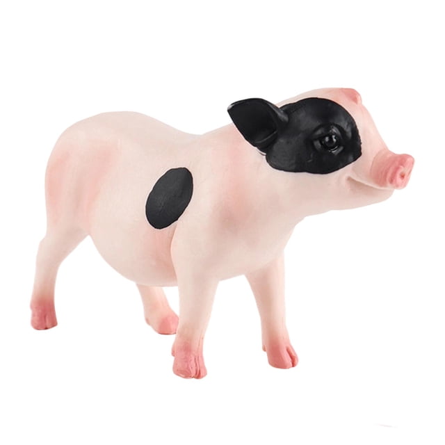 Juguete educativo de simulación de cerdito para manualidades, ideal para fiestas temáticas de escritorio. De pie