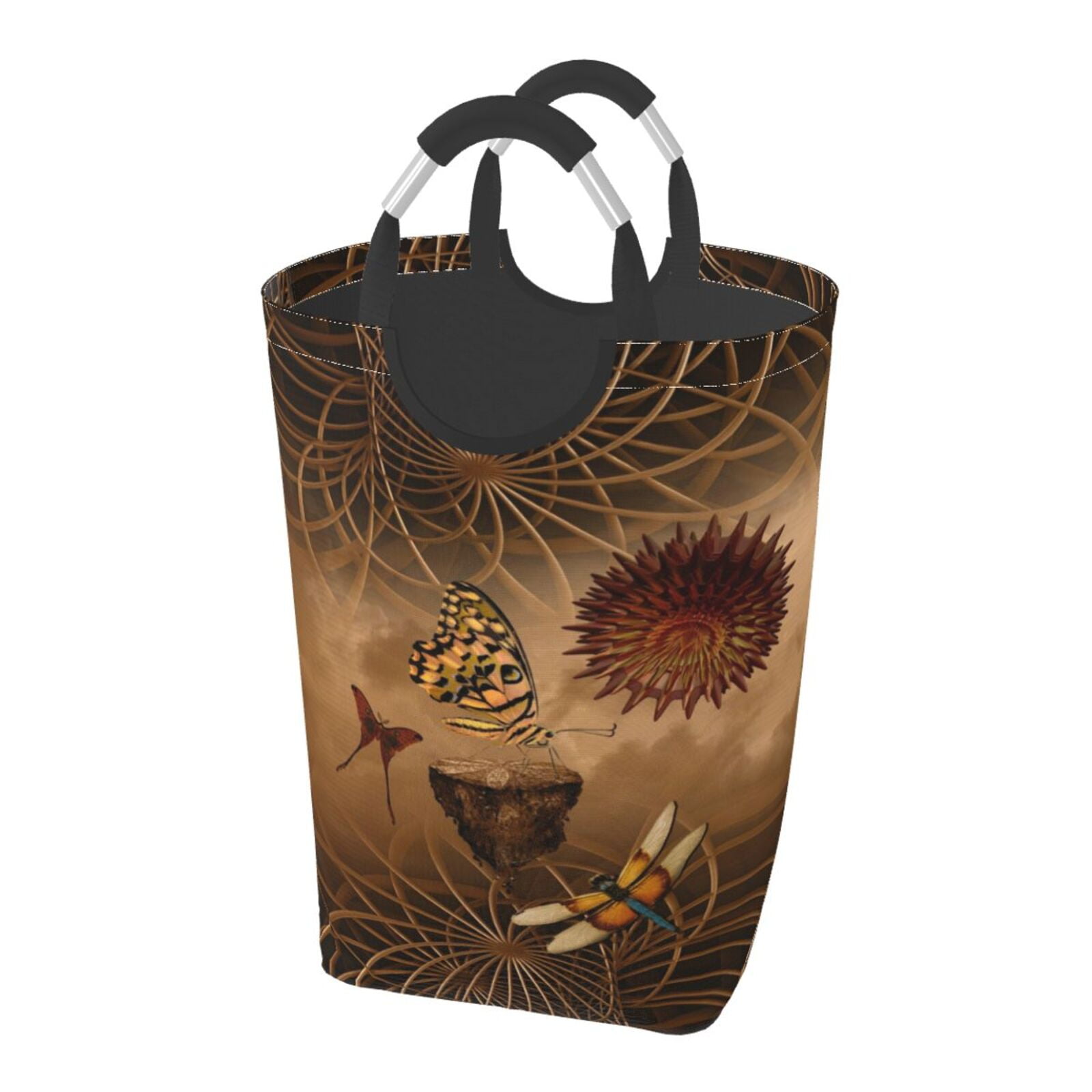 Abstract Colorful Psychedelic Laundry Basket