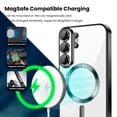 thumbnail image 5 of Entronix Magnetic Clear Case for Galaxy S26 Ultra, Flexible TPU Cover with Camera Lens Protector, Black, 5 of 6