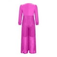 thumbnail image 4 of gbyLJF Sequin Jumpsuits for Women V Neck Sparkly Long Sleeve Onesie Pants Spring Casual One Piece Outfits Party Clubwear, 4 of 7