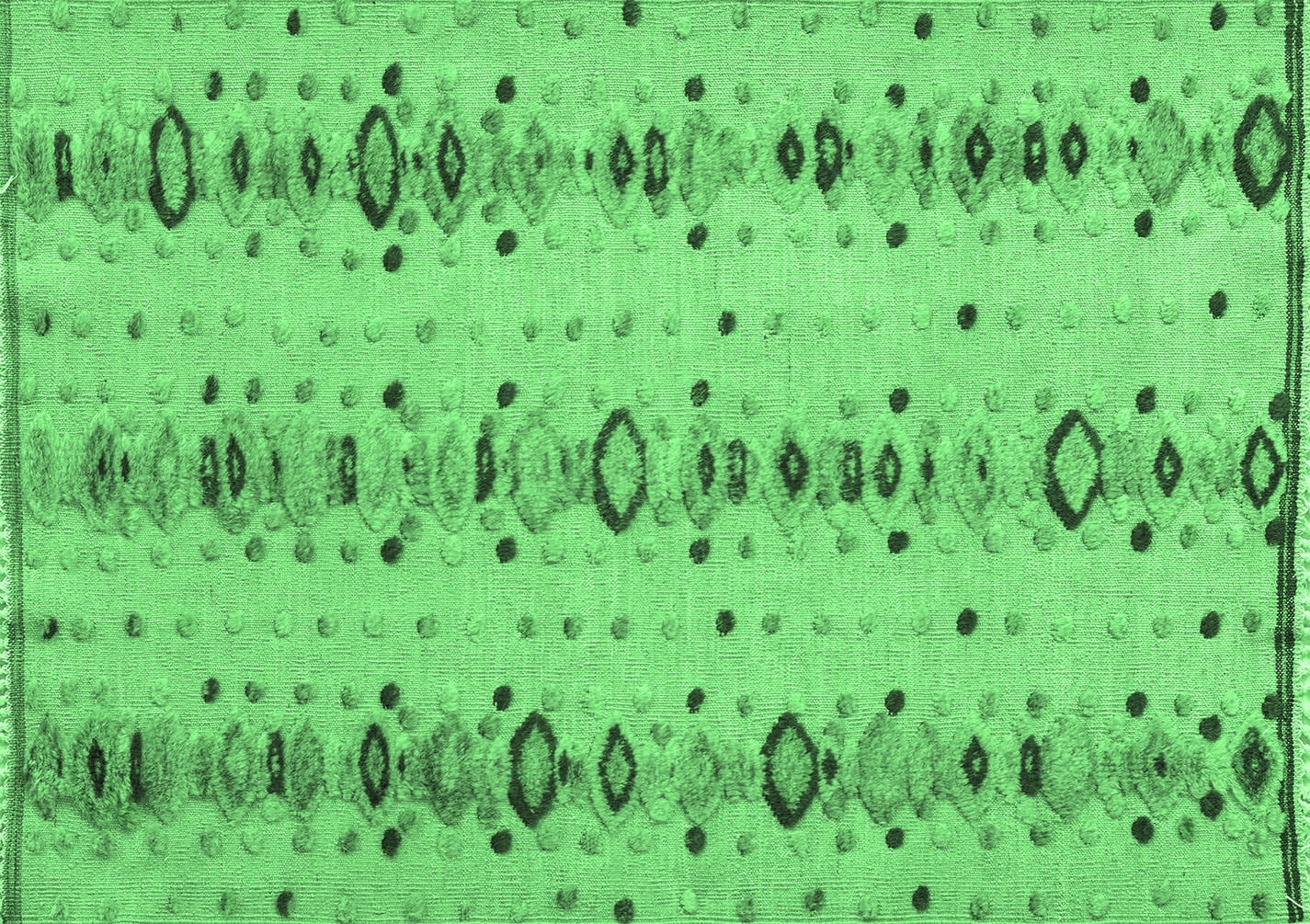 Ahgly Company Indoor Rectangle Abstract Emerald Green Modern Area Rugs