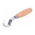 thumbnail image 1 of Desiderio Cincel de Precisión DIY Gancho Cuchillo Herramienta de Tallado Cuchara de Carpintería Ergonómica Doblada Durable Principiante Tallado Cuchillo de Talla de Acero Inoxidable, 1 of 5