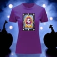 thumbnail image 3 of Playera Blusa Con Impresion De El Retrato De Loteria Dia De Muertos Tradicion Mexicana Color Morado Talla Grande Marca Emil SaEs, 3 of 4