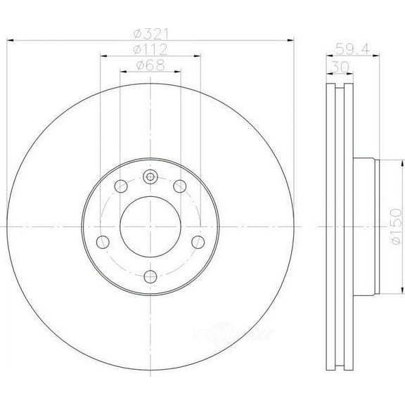 Hella 355122722 Hella Pagid - High Carbon and Fully Coated Fits select: 2006-2008 AUDI A6 4.2 QUATTRO, 2005 AUDI A6 3.2 QUATTRO