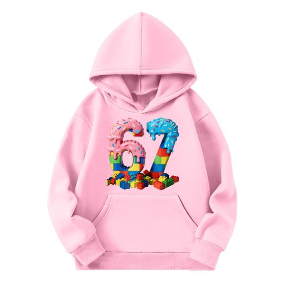 67 Hoodie for Boys Girls 6 7 Number Shirts for Teen Hoodies Long Sleeve Loose Casual Outfits Oversized Funny Six Seven Hooded Pullover Tops Sweatshirt Fall Winter