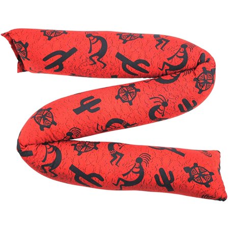 Red Sea Balsam Fragrant Balsam Filled Door Draft Stoppers 3 inch Large Diameter - Stylish Decor - USA (Hopi Trail Red, Fits a 30 inch Space) ()