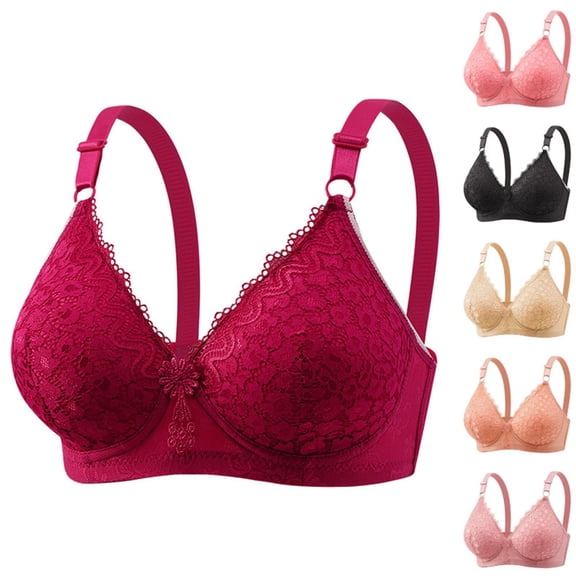 Womens Seamless Wireless Supportive Bra JIANLAI Wireless Bra Full Coverage Lace Tshirt Everyday Bra Beige