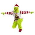 thumbnail image 7 of Green Monster Christmas Movie Red Shoes with Bells Santa Claus Elf Costume, 7 of 7