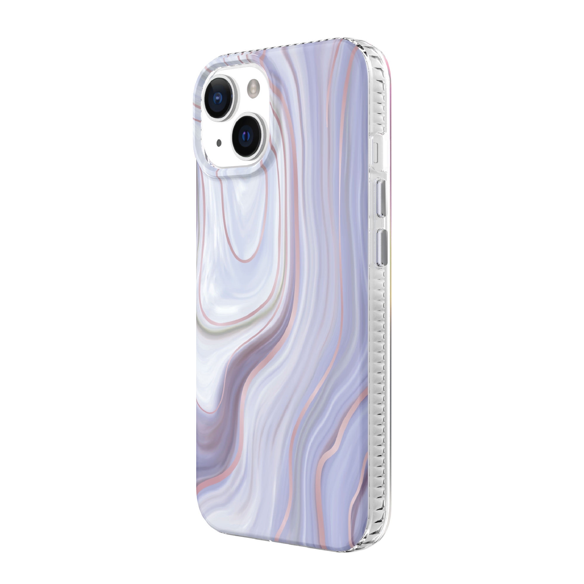 onn. Purple Marble Phone Case for iPhone 14 / iPhone 13