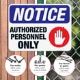 thumbnail image 4 of Authorized Personnel Only Red Warning Sign, OSHA Sign, 18x24 Reflective Aluminum EGP, 4 of 8