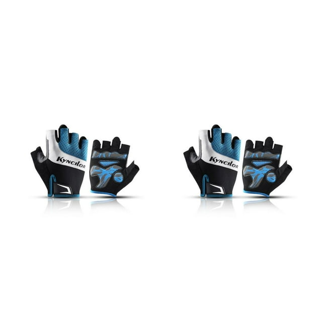 Eigraketly Guantes de ciclismo de 2 piezas, resistentes al desgaste, Protector deportivo para mujer, transpirables, a prueba de golpes, antisudor, guante de Azul SG 2piezas Eigraketly CBP488922