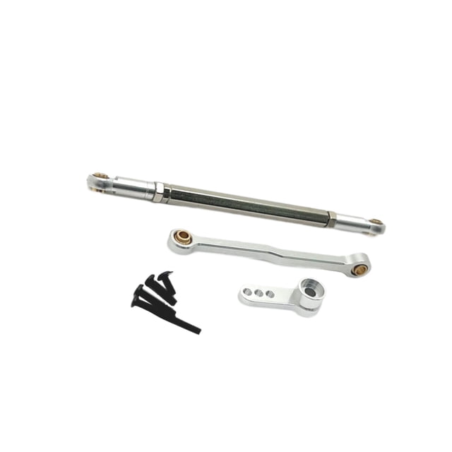 ZLight RC Car Pulling Steering Servo Link Rods Spare Parts Set For Easy Installation On 1 12 Scale RC Models Car Push Rod silver