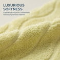 thumbnail image 3 of Unique Bargains Ultra Soft Highly Absorbent Quick Dry Hand Towels Camel 29" x 13", 3 of 8