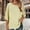 Yellow, variant on Women’s Capris Sleeve T-Shirt Loose Round Neck Pullover Tops Summer Casual Comfy Tees