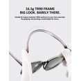 thumbnail image 5 of Women's Polarized Sunglasses – Lightweight 16.5g TR90 Frame, UV400 Protection Classic Fashion Shades for Driving Fishing Beach Outdoor, 6 Colors Available, 5 of 6
