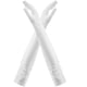 thumbnail image 2 of Pair of 55 CM Long Elbow Gloves Bridal Gloves Fancy Dress Gloves Evening Gloves for Wedding Engagement Prom Opera (White), 2 of 2