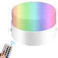 thumbnail image 2 of 10W AC85-265V RGB LED Luz de techo Lámpara empotrada Downlight de 16 colores con control remoto, 2 of 8