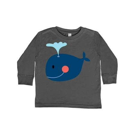 

Inktastic Whale Cute Blue Gift Toddler Boy or Toddler Girl Long Sleeve T-Shirt