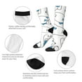 thumbnail image 3 of Logiee Scarf Bear Print Adult Socks for Men & Women,Calf Socks, Ankle Socks,Boots Socks,Breathable Casual Sock,Unisex Crew Socks, 3 of 6