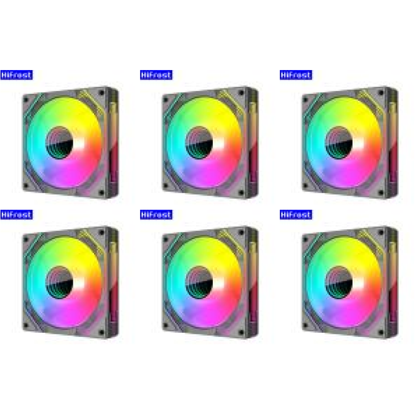 Ventilador Con Caja 120 Mm Refrigerador 5 V 3 Pines ARGB 12 4 PWM Chasis (invertido)