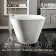 thumbnail image 5 of Eviva Eclipse 67 inch White Freestanding Bathtub, 5 of 7