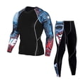 thumbnail image 1 of Minnieouse Ropa de hombre, camiseta de compresión plegable transpirable, mallas, Top de manga larga, chándal ligero, ropa de Fitness de cuello conjuntos de ropa tipo 9 Minnieouse AP013620-09, 1 of 6