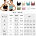 thumbnail image 2 of Women Padded Sports Bra Fitness Workout Running Shirts Yoga Tank Top Camisole Crop Top with Built in Bra, 2 of 7