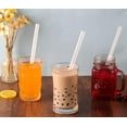 thumbnail image 6 of 100 PCS Clear Plastic Boba Straws Individually Wrapped, 0.43 inch Extra Wide Disposable Smoothie Straws for Bubble Tea, Popping Pearls -Long 9.45 inch, 6 of 6