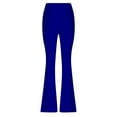 thumbnail image 5 of Pants for Women Casual Workout Pants Women Work Clothes for Lady Yoga Pant Stretch Casual Elastic Flare Stretchy Colorful Leggings Tall Dress Womens Blue S, 5 of 5