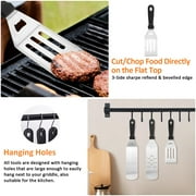 8pcs Griddle Accessories Kit for Blackstone and Camp Chef—Heavy Duty Stainless Steel Grill Spatula Set for Grill Griddle Hibachi Flat Top Outdoor Cooking