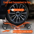 thumbnail image 5 of Car Dolly, Heavy Duty Car Mover Wheel Dollies with Antiskid Plate & 360 Degree Rotatable Wheel, Set of 2/4, 5 of 7