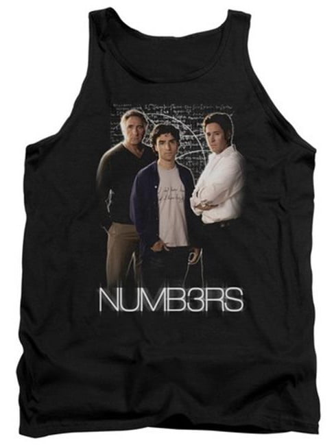 Trevco Numbers-Equations Black44; 2X Adult Tank Top
