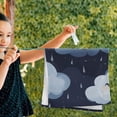 thumbnail image 5 of Dark Clouds Raindrops Cute Hand Towel Absorbent Bath Towels for Bathroom Sports Gym 28" x 14" Set of 2, 5 of 8