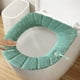 thumbnail image 1 of Almohadilla de Asiento de Inodoro Elástica | Paño lavable suave y grueso | Acrílico cálido y acogedor | Se adapta a 14"x18" Redondo y alargado | Actualización de baño cómoda, reutilizable y fácil de, 1 of 5