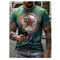 thumbnail image 2 of Castrol Oil Retro Distressed Men's T-shirt 3D Printed Oversized Motorcycle Racing Short Sleeved Top for Men's Street Clothing, 2 of 6