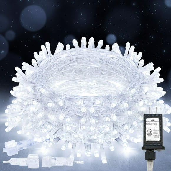 Luces de cadena suddus 10m 100 LED Blanco con temporizador 12 modos