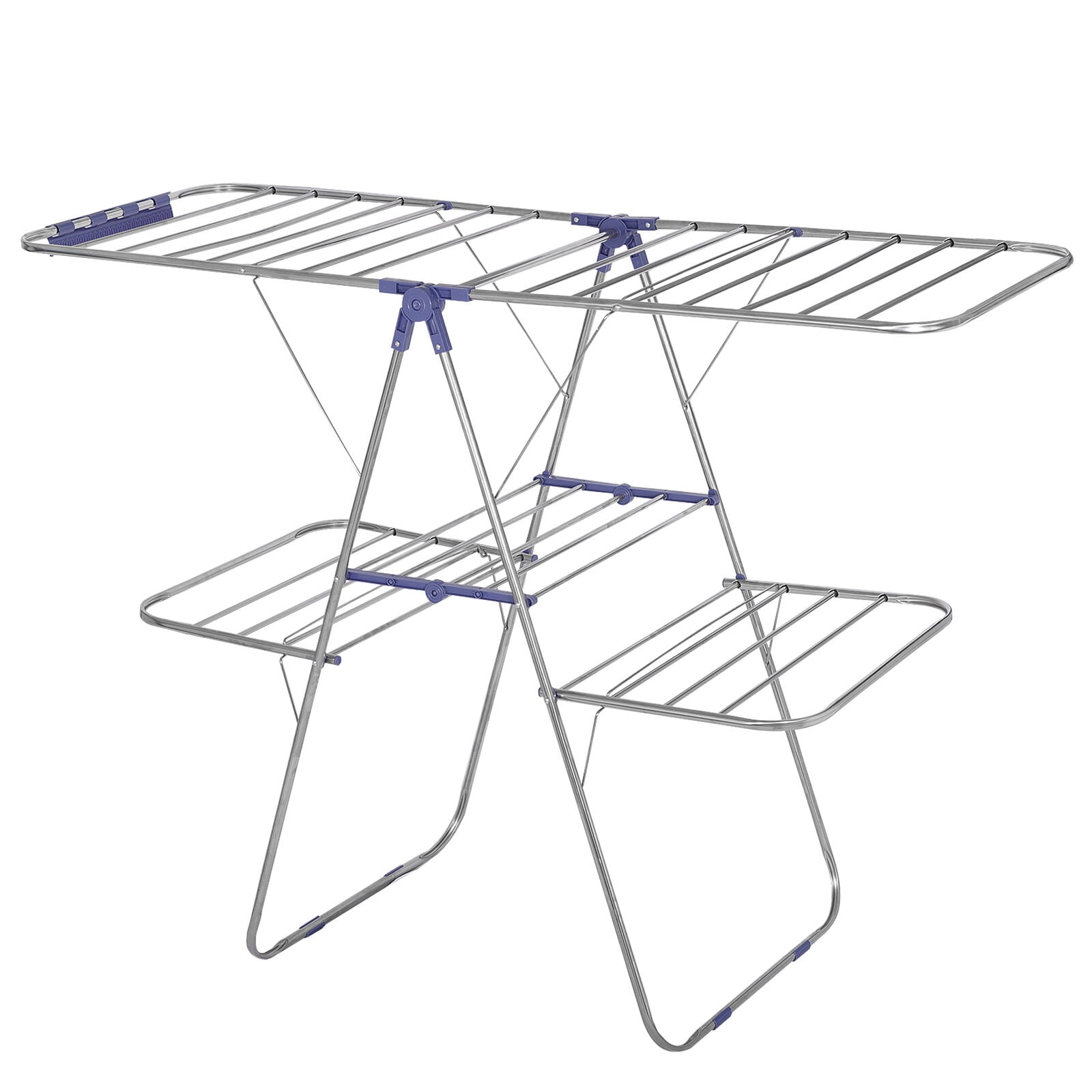 Folding Gullwing Clothes Drying Rack Stainless Steel Laundry Rack