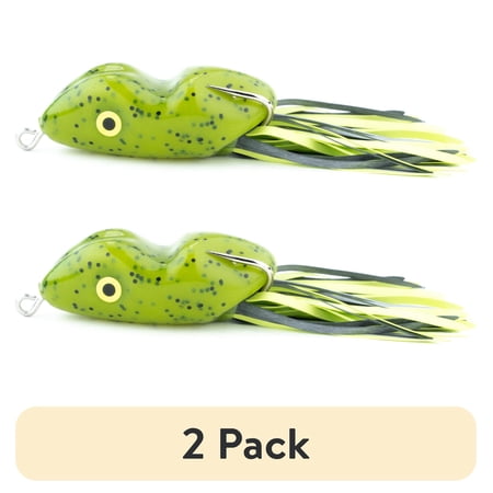 (2 pack) Scum Frog 5/16 oz Watermelon Seed Top Water Hollow Body Frog Lure