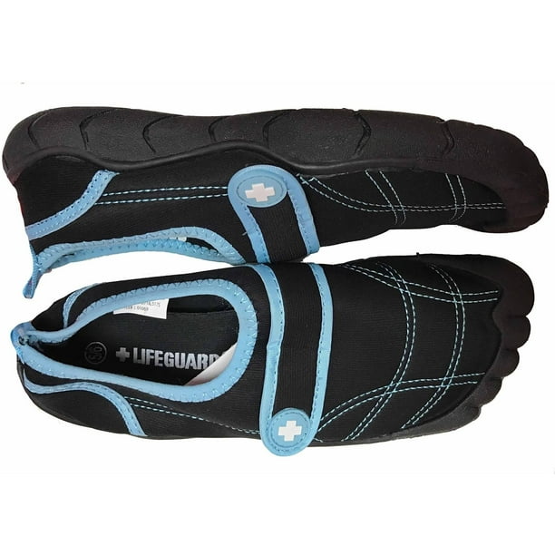 Lifeguard Lifeguard Women's Water Shoe, Black/Aqua, 7/8 M Walmart
