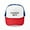 Red/Blue/White, variant on - Cheese Girl - Adjustable Unisex Printed Trucker Hat with Mesh Back