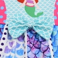 thumbnail image 3 of Girls Mermaid Dresses Casual Summer Sundress Kids Sleeveless Princess Birthday Party Dress Up, 3 of 7