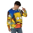 thumbnail image 4 of Simpsons Men's Hoodie With Color Drawstrings Sweatshirt Hooded Pullover Print Winter Coat Jacket Xx-Large, 4 of 9