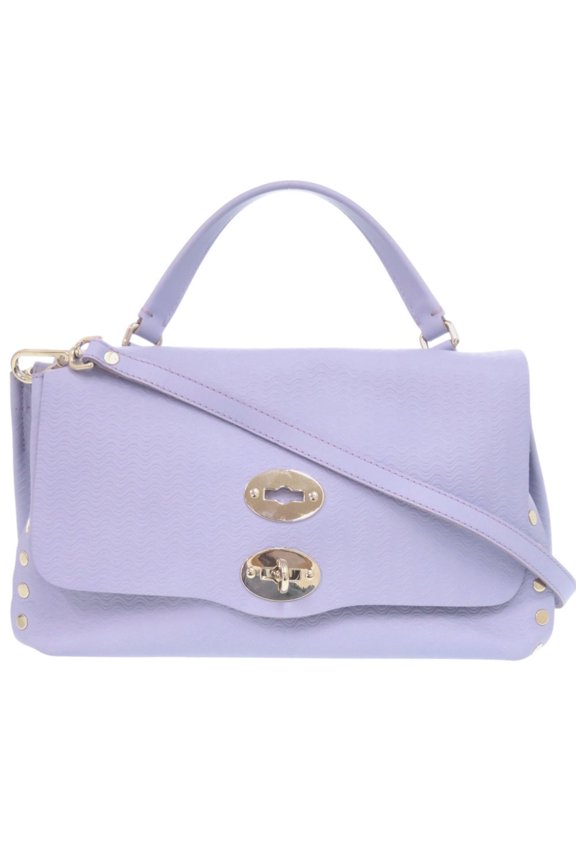 Pre-Owned ZANELLATO Postina L Brandine 2-Way Leather Handbag 30134005 Purple...