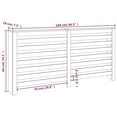 thumbnail image 2 of vidaXL Radiator Cover Office Heating Cabinet Cupboard Shelf Solid Wood Pine, 2 of 7