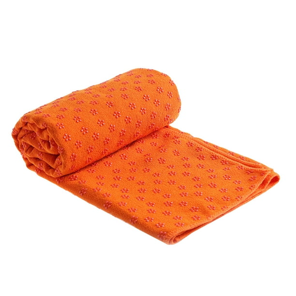 Prtable Non Yoga Mat Cover Towel Fitness Exercise Pilates Blanket for  Orange 