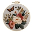 thumbnail image 2 of Embroidery Kit for Beginners & Adults Starter Kit, Cross Stitch Kits,DIY Hand Embroidery Needlepoint Set with , Pre-Printed Fabric, Threads and Instructions Home Decor, 2 of 4