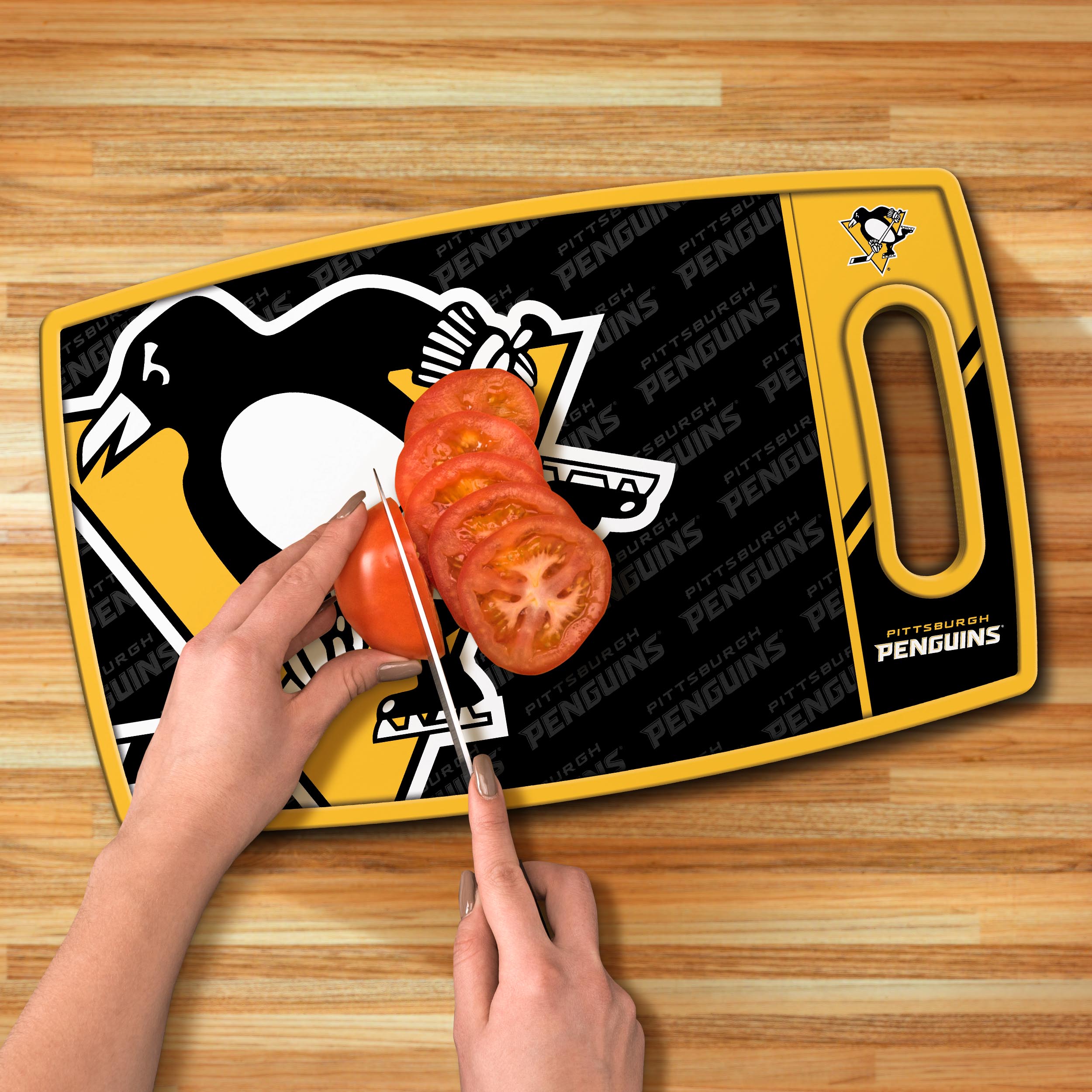 YouTheFan NHL Pittsburgh Penguins Logo Series Cutting Board