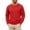 Red, variant on Comfort Colors Sweatshirt Nelozsy Men's Solid Color Long Sleeve Round Neck Hoodless Sweatshirts Blue S