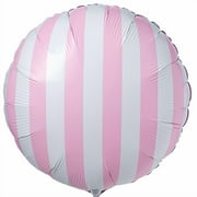 Lovely Pink Striped Mylar Balloon